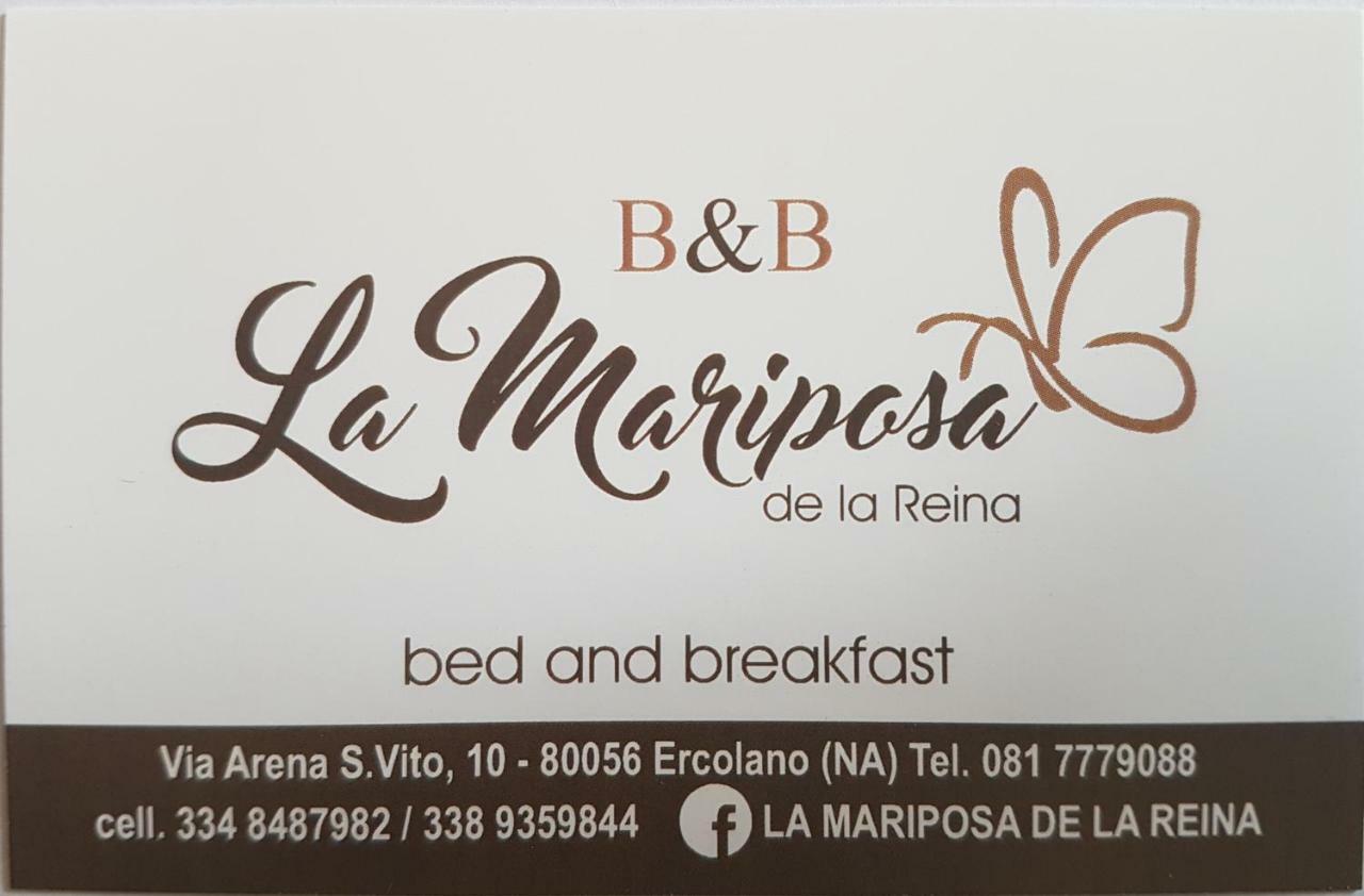La Mariposa De La Reina Bed and Breakfast Ερκολάνο Εξωτερικό φωτογραφία